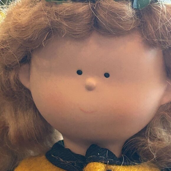 Vintage Mervyns Angel Doll With Felt Vest & Star Garland Christmas Cottage - Picture 3 of 11